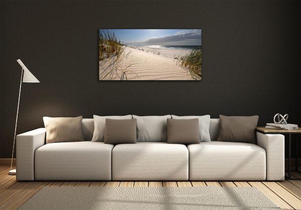 Glasbild Strand von Mrzeżyno