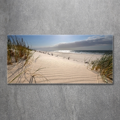 Glasbild Strand von Mrzeżyno