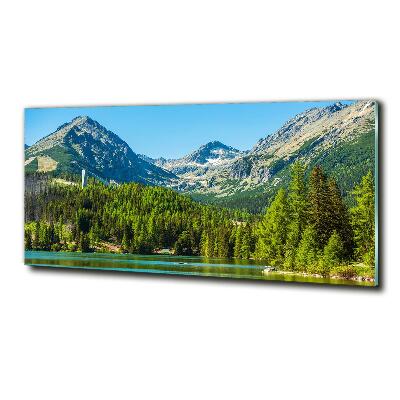 Bild auf glas See in den Bergen