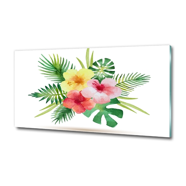 Bild auf glas Hawaiianische Blumen