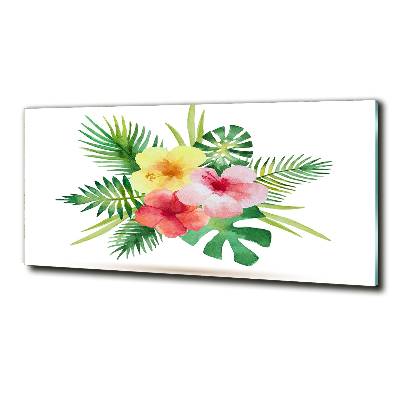 Bild auf glas Hawaiianische Blumen