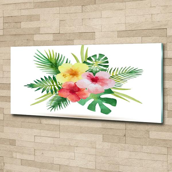 Bild auf glas Hawaiianische Blumen