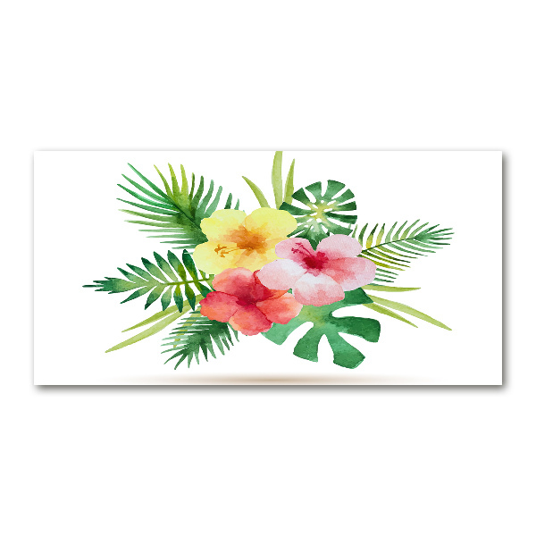 Bild auf glas Hawaiianische Blumen