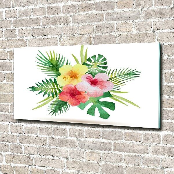 Bild auf glas Hawaiianische Blumen