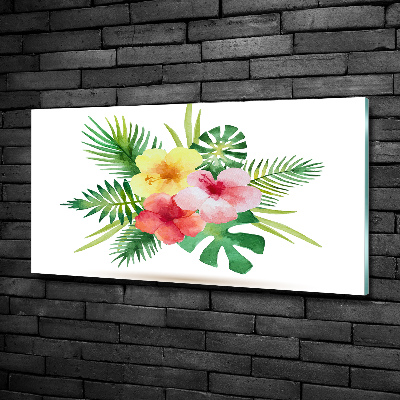 Bild auf glas Hawaiianische Blumen