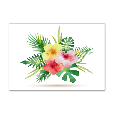 Bild auf glas Hawaiianische Blumen