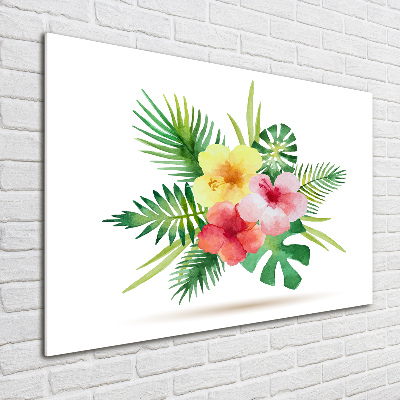 Bild auf glas Hawaiianische Blumen