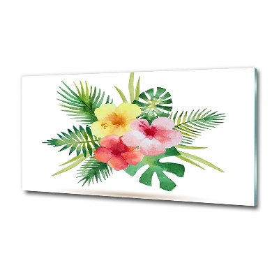 Bild auf glas Hawaiianische Blumen