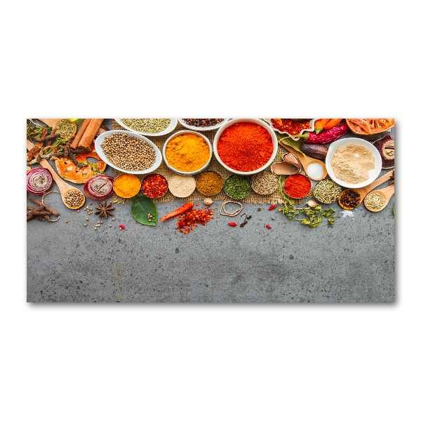 Glasbild Gewürzmischung