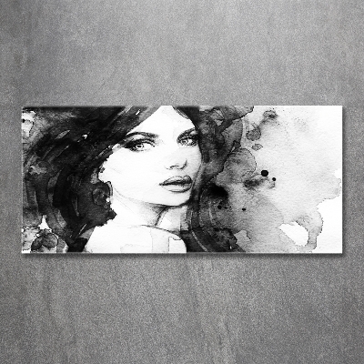 Foto glasbild Frauenporträt