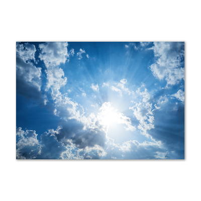 Foto glasbild Wolken am Himmel