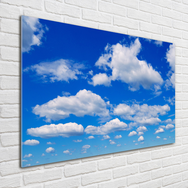 Bild auf glas Wolken am Himmel