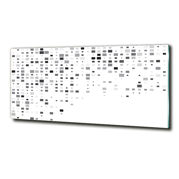 Glasbild Abstraktionsquadrate