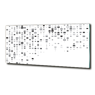 Glasbild Abstraktionsquadrate