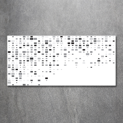 Glasbild Abstraktionsquadrate