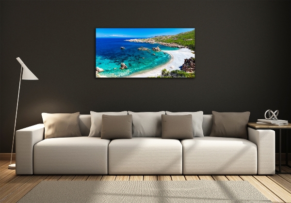 Glasbild Meeresbucht