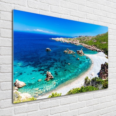 Glasbild Meeresbucht