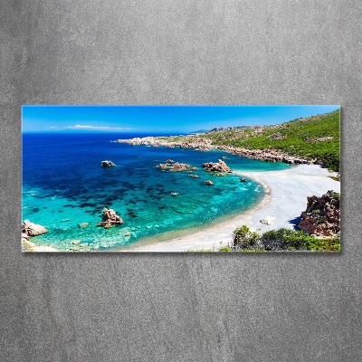 Glasbild Meeresbucht