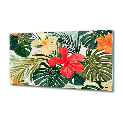 Bild auf glas Hawaiianische Blumen