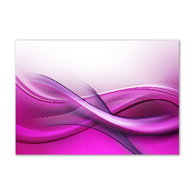 Glasbild Wellen im Hintergrund