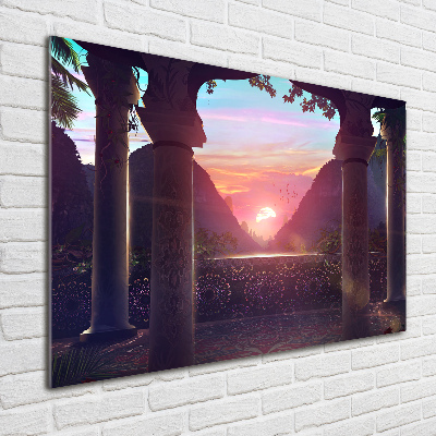 Foto glasbild Östliche Architektur