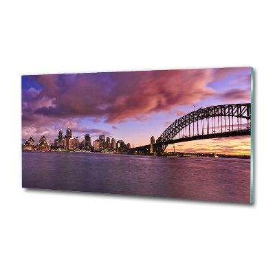 Glasbild Sydney-Brücke