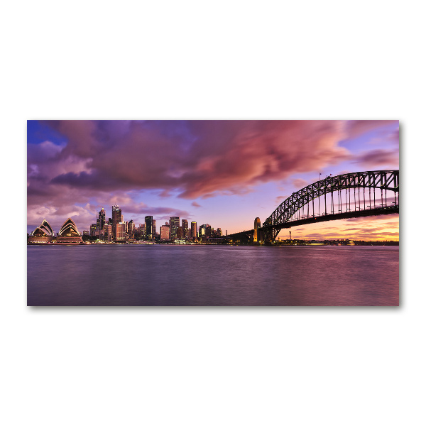 Glasbild Sydney-Brücke