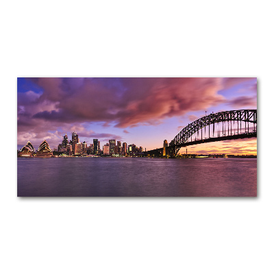 Glasbild Sydney-Brücke