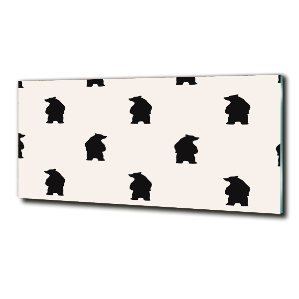 Foto glasbild Bären