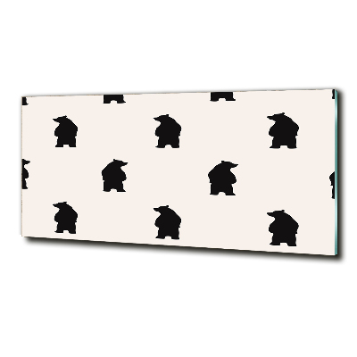 Foto glasbild Bären