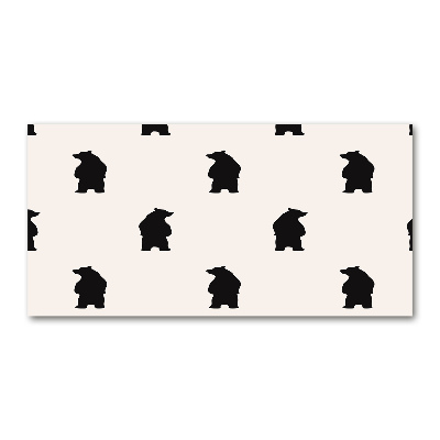 Foto glasbild Bären