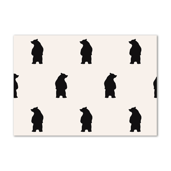 Foto glasbild Bären