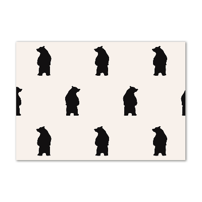 Foto glasbild Bären