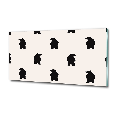 Foto glasbild Bären