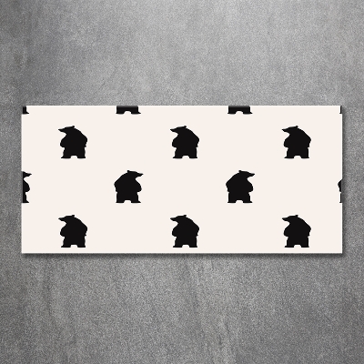 Foto glasbild Bären