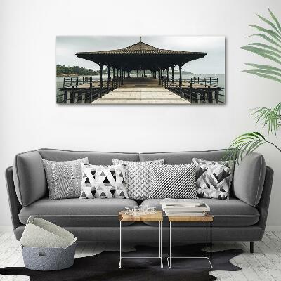 Foto glasbild Hong Kong Pier