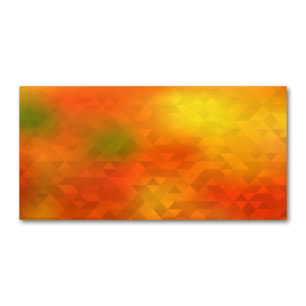 Glasbild Abstrakte Dreiecke