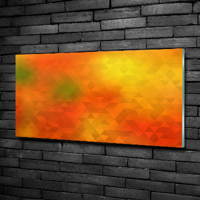 Glasbild Abstrakte Dreiecke