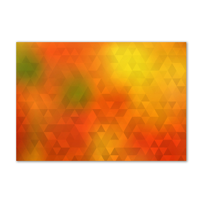 Glasbild Abstrakte Dreiecke