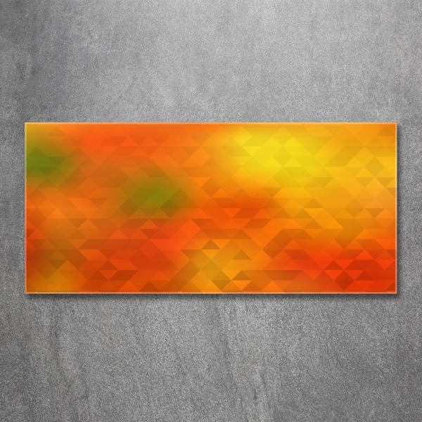 Glasbild Abstrakte Dreiecke