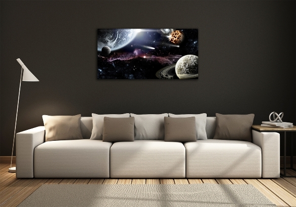 Foto glasbild Galaxis