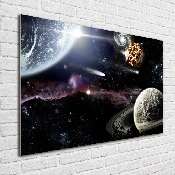 Foto glasbild Galaxis