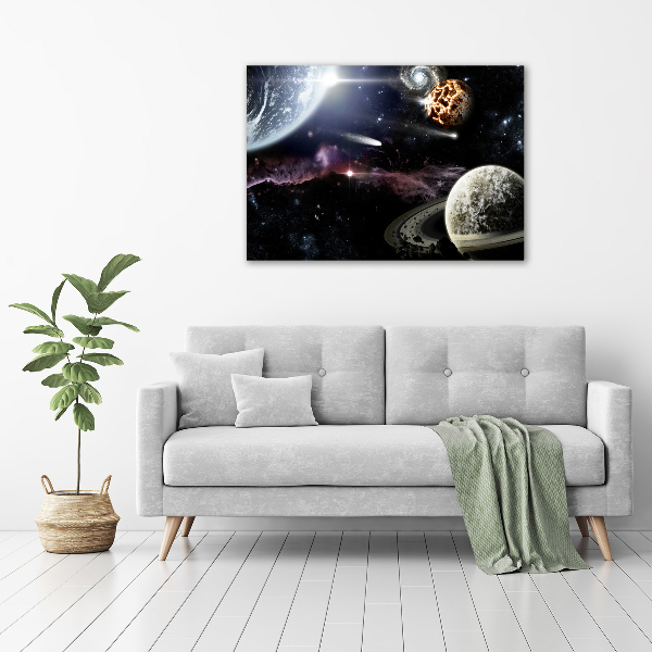 Foto glasbild Galaxis