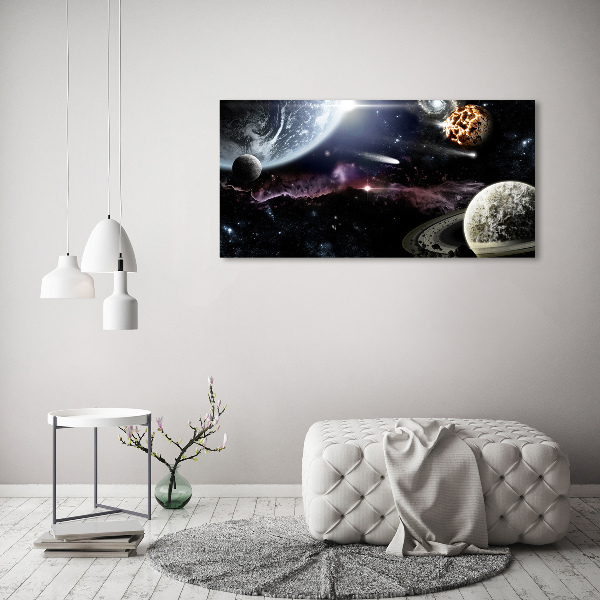 Foto glasbild Galaxis