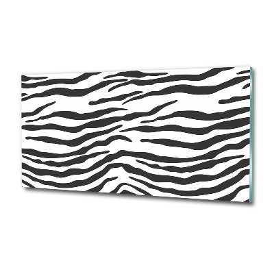 Glasbild Zebra-Hintergrund