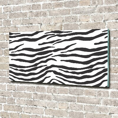 Glasbild Zebra-Hintergrund