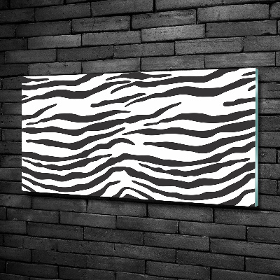 Glasbild Zebra-Hintergrund