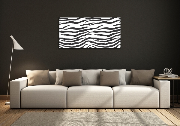 Glasbild Zebra-Hintergrund