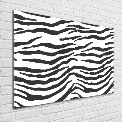 Glasbild Zebra-Hintergrund