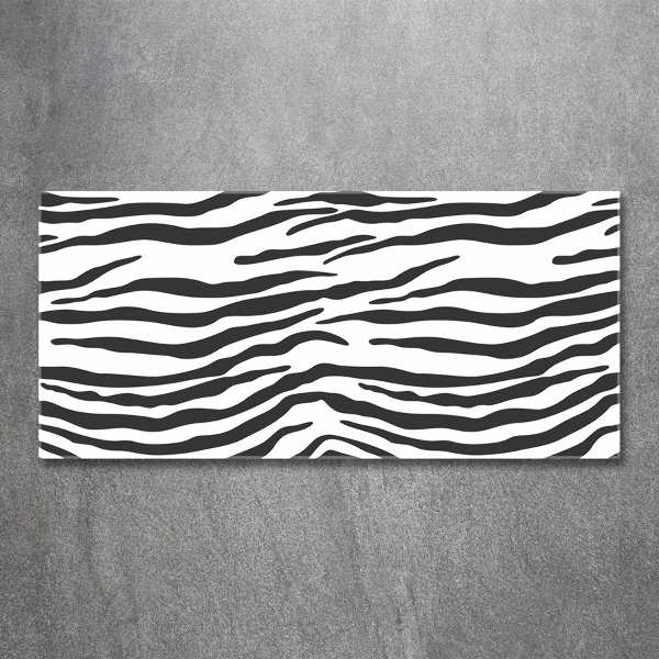 Glasbild Zebra-Hintergrund